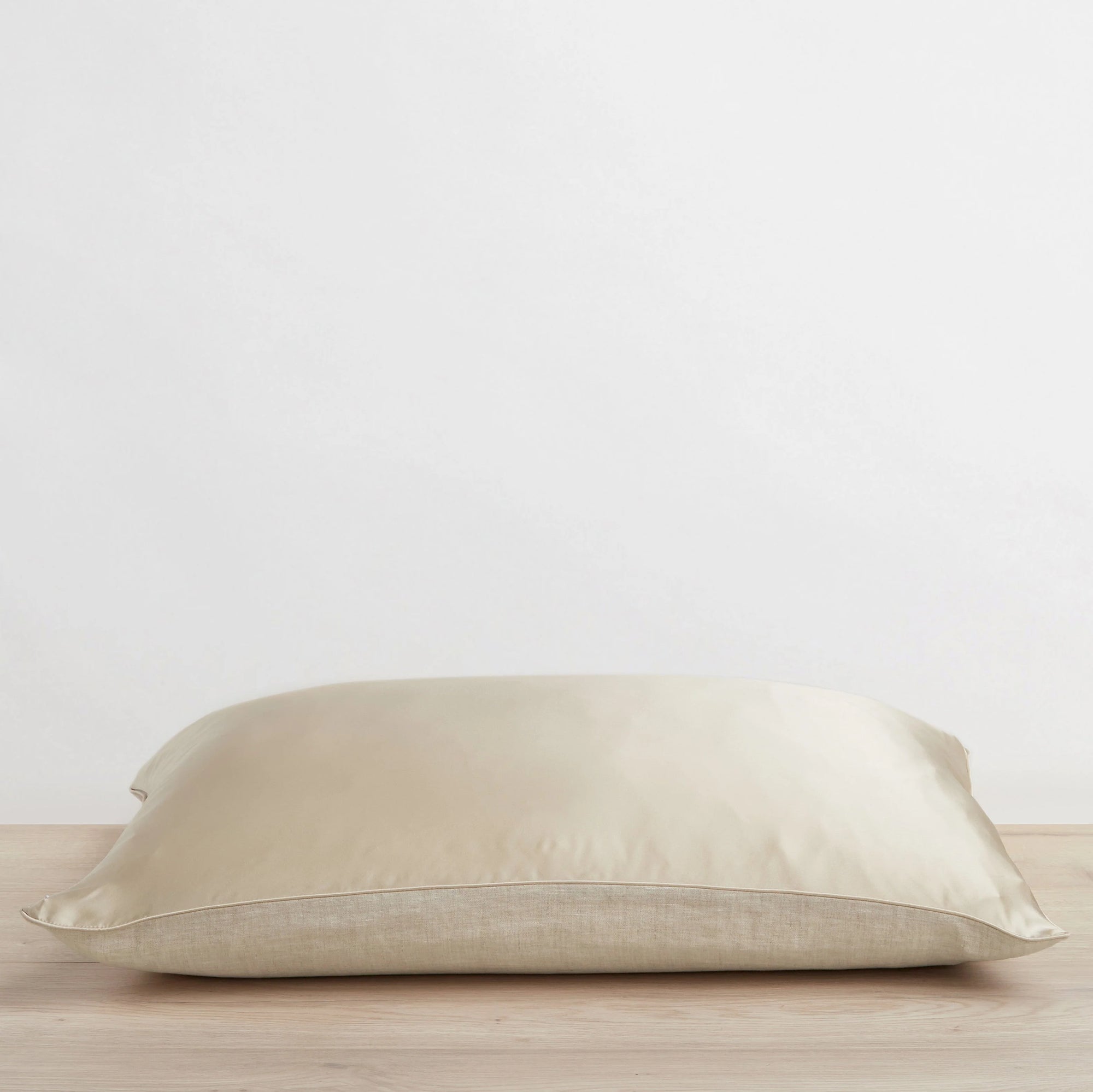 Linen Flat Sheet With Border - Natural- CULTIVER- USA