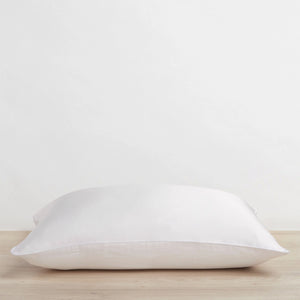 Cultiver Silk Linen Flip Pillowcase (Set of 2) - White