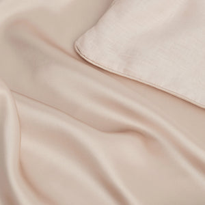 Cultiver Silk Linen Flip Pillowcase (Set of 2) - Blush