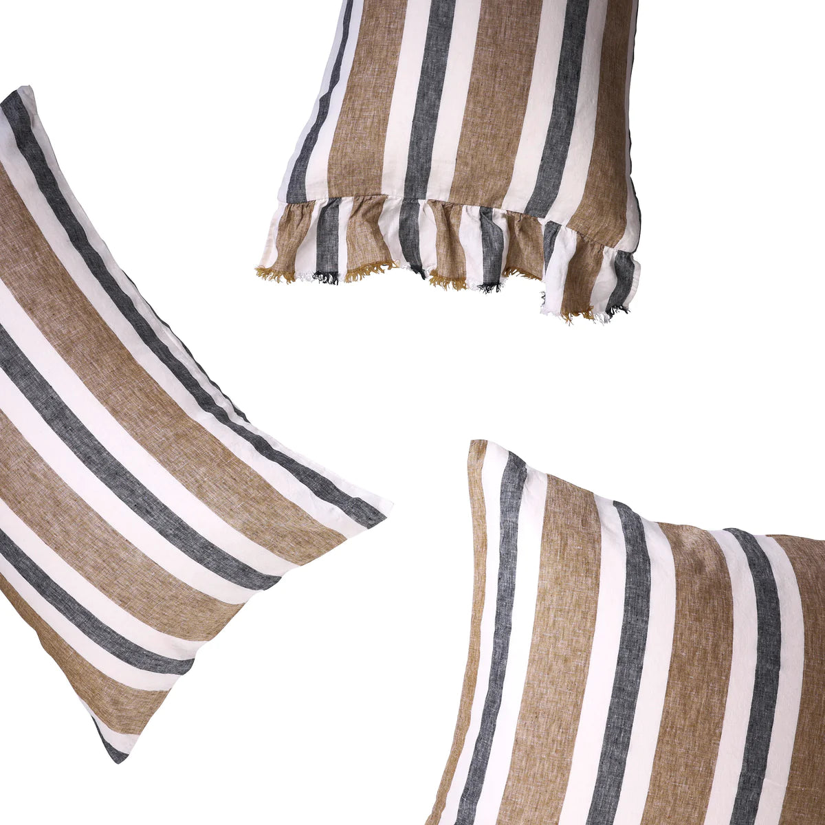 Pillowcase Sets - Taupe Stripe