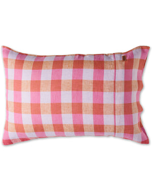 Linen Pillowcase Set - Summer Check