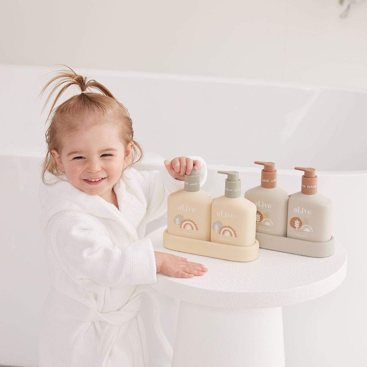 NEW Baby Duo (Hair/Body Wash & Lotion + Tray - Gentle Pear)