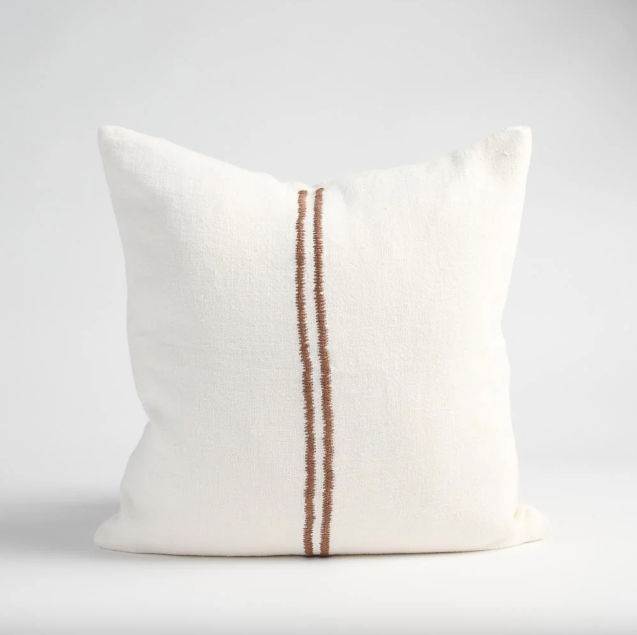 Orion Cushion - Off White/Chocolate