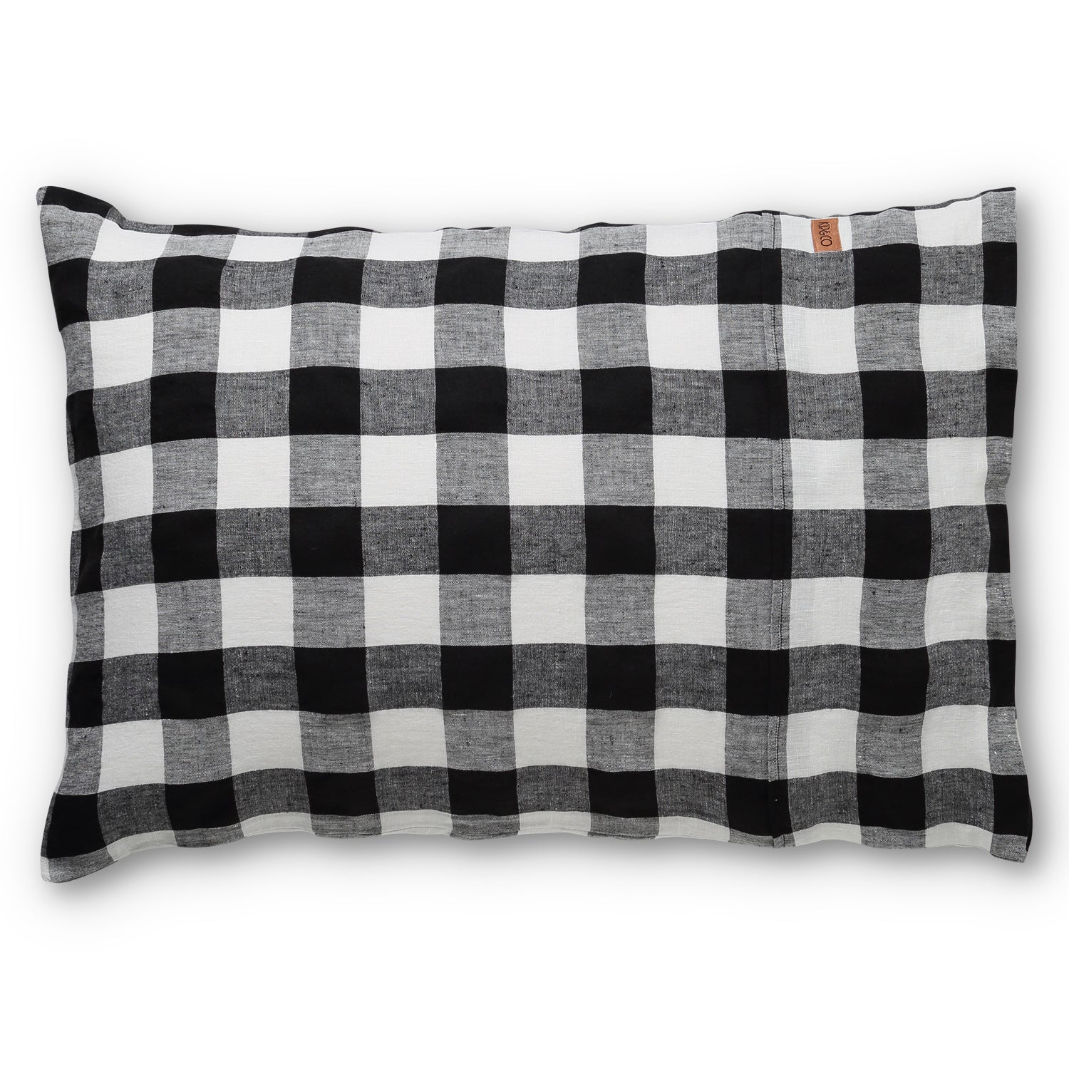 Staples Linen Pillowcase Set - Black & White Gingham