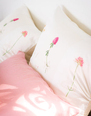 Linen Pillowcase Set - Rose