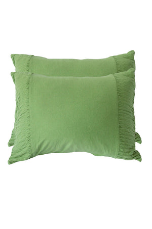 Lazybones Rosette Pillowcase - Grass