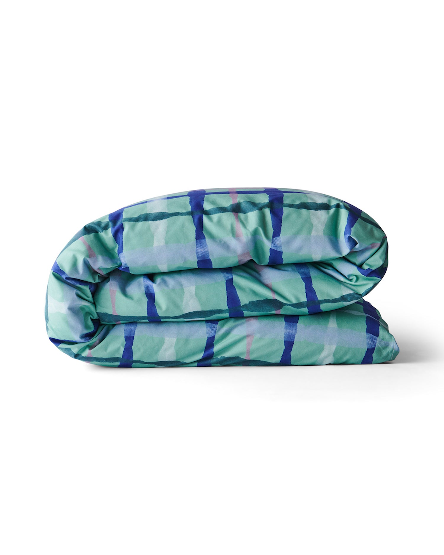 Cotton Quilt Cover - Inky Wink Green