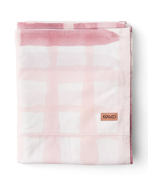 Cotton Flat Sheet - Inky Wink Pink