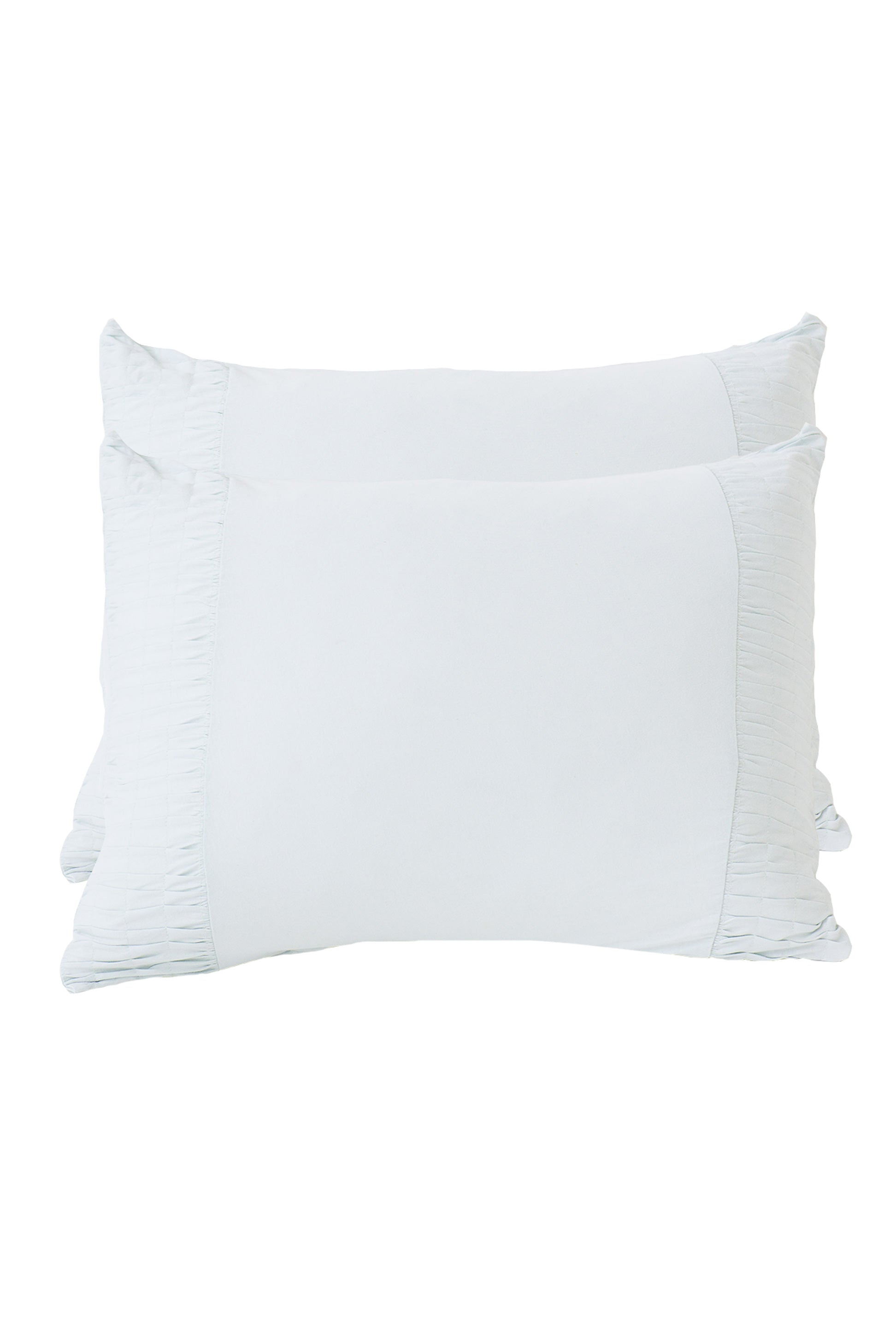 Lazybones Rosette Pillowcase Set - Chalk Blue