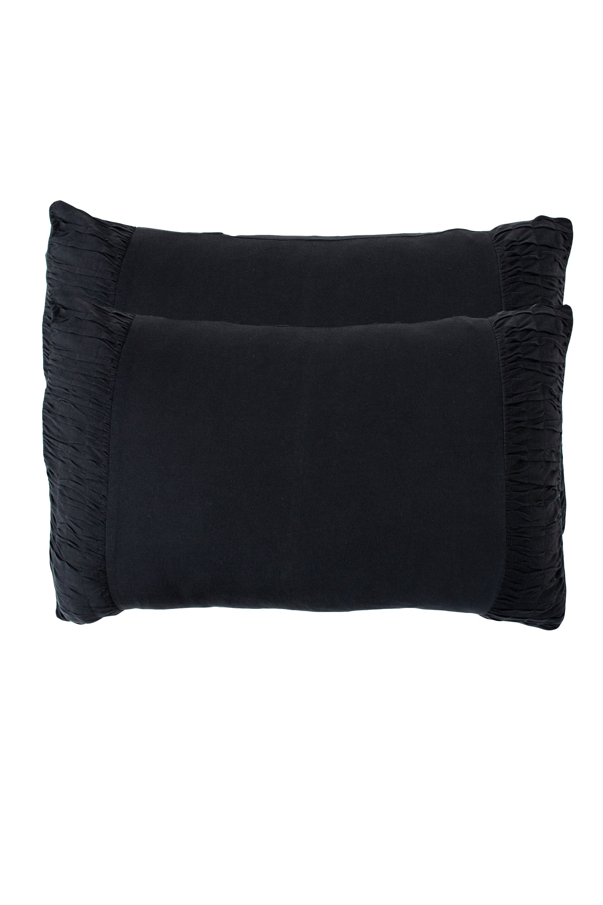 Lazybones Rosette Pillowcase Set - Charcoal