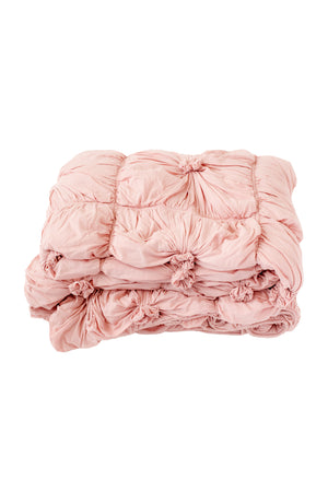 Lazybones Rosette Quilt - Tuscan Pink