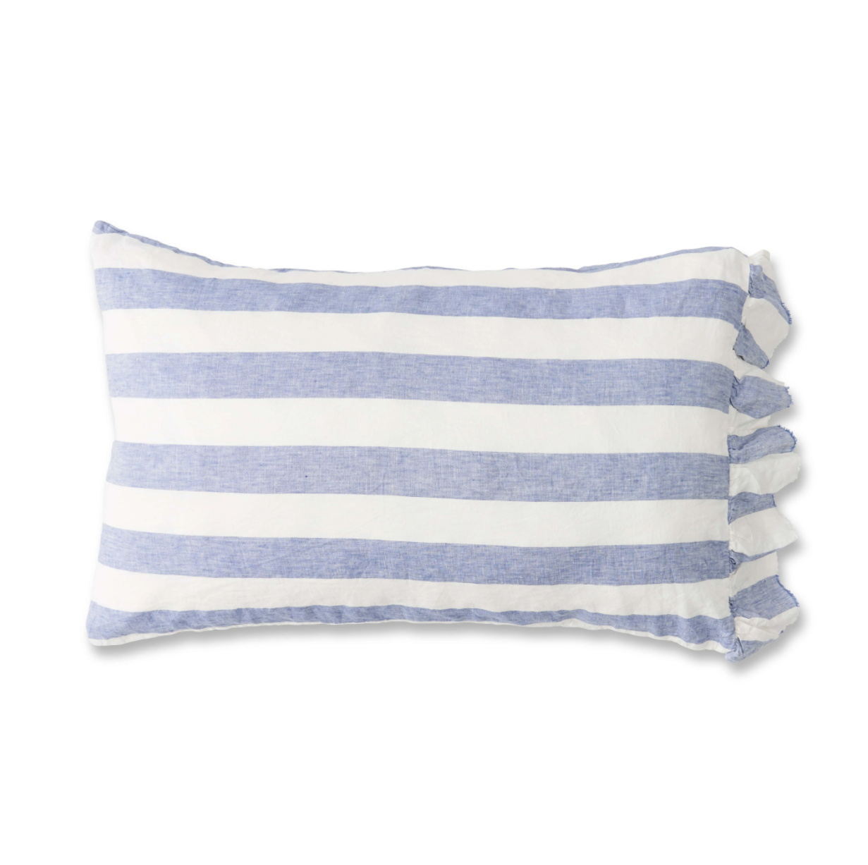 Linen Pillowcase Set - Chambray Stripe