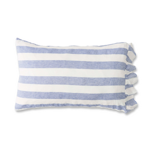 Linen Pillowcase Set - Chambray Stripe