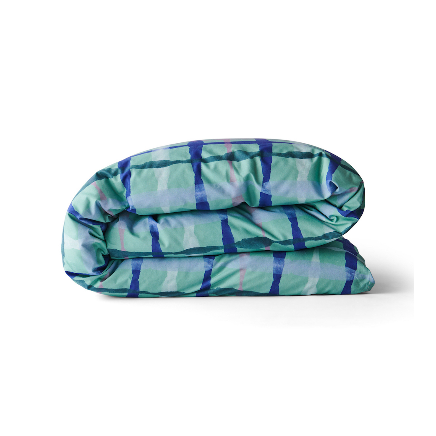 Cotton Quilt Cover - Inky Wink Green
